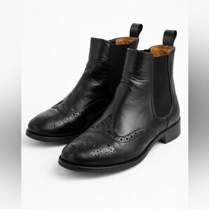 Embassy London Leather Chelsea Boots | Brogue | Size 38